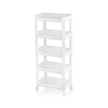 Urve Ur-3600 Rafty Geniş ( 5 Katlı ) ( Tekerlekli ) Sepet Organizer Düzenleyici ( Raf Ünitesi ) ( 355x220x850mm )