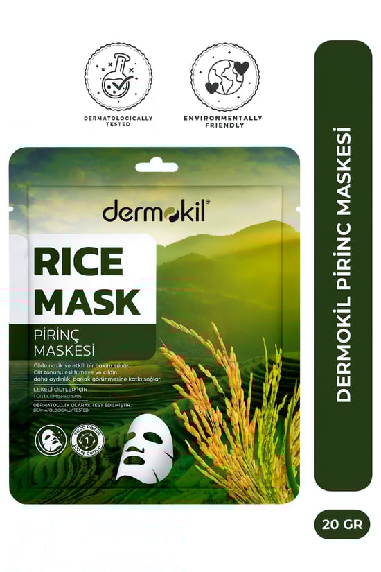 Dermokil Kağıt Yüz Maske 20 Gr. Pirinç Lekeli Cilt