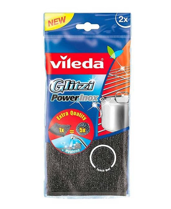 Vileda Glitzi Powerinox Çelik Temizlik Bezi 2'li Paket