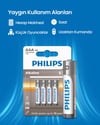 Philips Alkalin Aaa Ince Kalem Pil Lr03a4b/10