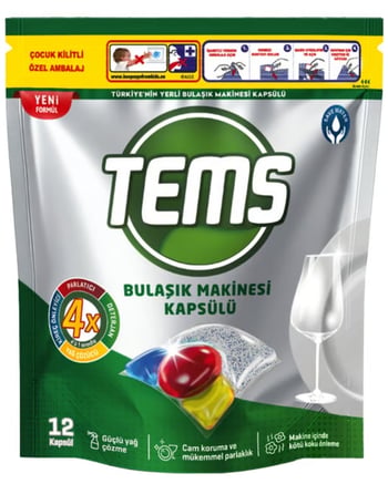 TEMS Kapsül Bulaşık Deterjanı 12'li