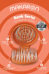 ProCo Beauty Makaron Saç Fırçası Renk Serisi - Sonbahar Işıltısı  - Kahverengi, Solmuş Yaprak Yeşili, Turuncu