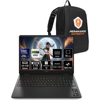 Hp Omen Slim 16 Core Ultra 7 255h Rtx 5060 8gb 40gb Ram 4tb Ssd 16" Fhd+ 165hz Win11 Pro Ck9l3eapn42