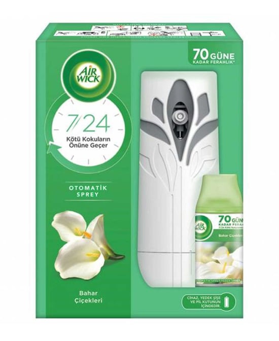 Airwick Oda Kokusu Makine + Yedek Sprey 250 Ml Bahar Çiçekleri
