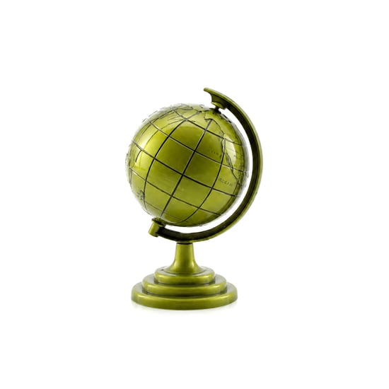 İ12-261 Globe ( Küçük ) Metal Dünya Biblosu & Dekoratif Süs Eşyası