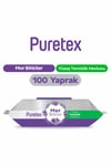 Puretext Puretex Yüzey Temizlik Havlusu Mor Bitkiler 100 Yaprak