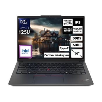 Lenovo Thinkpad E14 G6 Ultra 5-125U 32-GB DDR5 4 Tb SSD Intel Graphics 14" Wuxga Windows 11 Pro Note