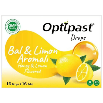 Optipast Drops Ballı & Limon 16 Pastil