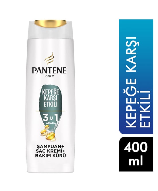 Pantene Şampuan 400 ml 3 in 1 Kepeğe Karşı