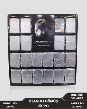 Çakmak Zippo Gümüş Renk