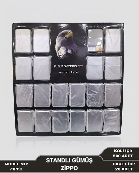 Çakmak Zippo Gümüş Renk