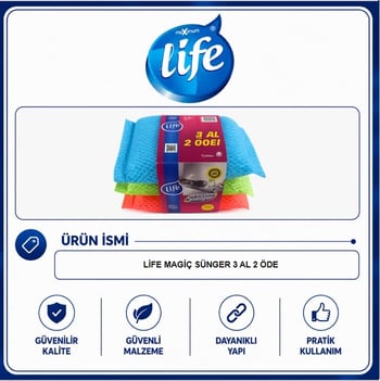 Life Magic Sünger 3 Al 2 Öde