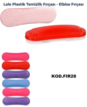 Lale Plastik Temizlik Fırçası-elbise Fırçası-renkli Fırça