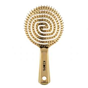 Tarak Keops Saç Fırçası 3d Oval Pearl Shine Gold