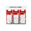 Medalyan Dl-48 ( No-10 ) ( 12pcs ) Dübel Beyaz & Plastik