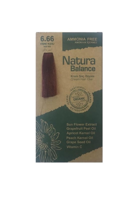 NATURA BALANCE SAÇ BOYASI 6.66 VİŞNE KIZILI