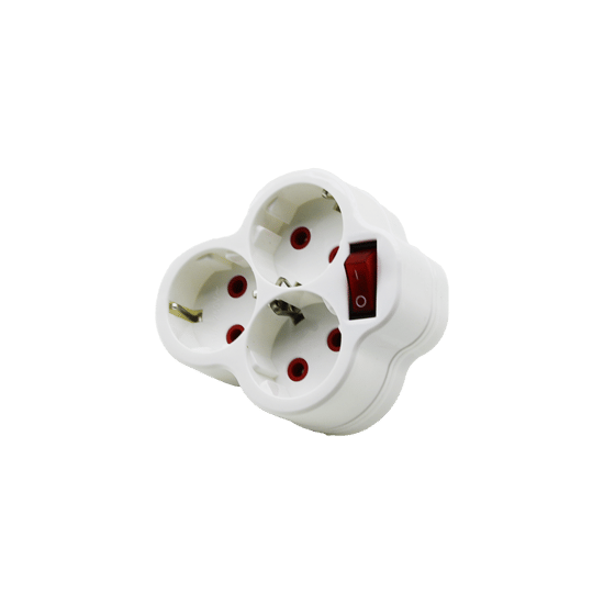 Fetih Elektrik Kod-117-03-p 107-03 ( 3lü ) ( Anahtarlı ) ( Papatya Yonca ) Golyat