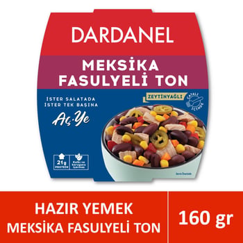 Dardanel Aç ye Meksika Fasulyeli Ton Balığı 160 Gr