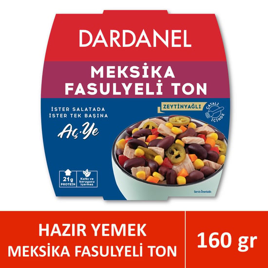 Dardanel Aç ye Meksika Fasulyeli Ton Balığı 160 Gr