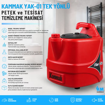 Kammak Yak-01 Tek Yönlü Petek Temizleme Makinesi
