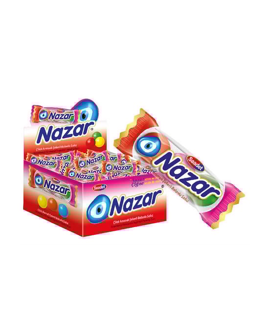 Nazar Sakız 3'lü 100'lü Paket Çilek Aromalı
