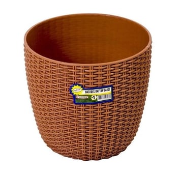 Hak 3 No Rattan Saksı Naturel 5,6 Litre