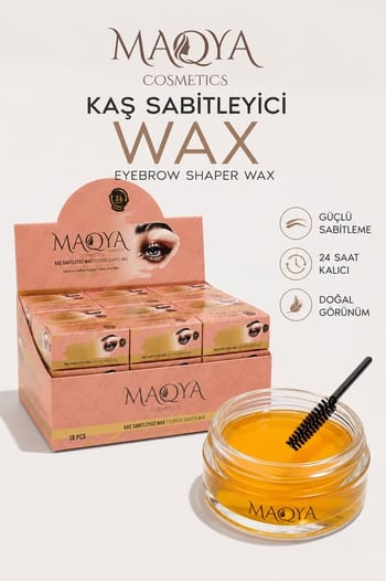 Maqya Kaş Waxı Şeffaf Kaş Sabitleyici - Güçlü Tutuş - Doğal Görünüm