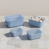 Dünya-30950-999 ( Dikdörtgen ) ( 3pcs= 600-1100-1800-3000ml ) Sızdırmaz Saklama Kabı & Kutusu Set (renkli & Şeffaf Pls.kap)