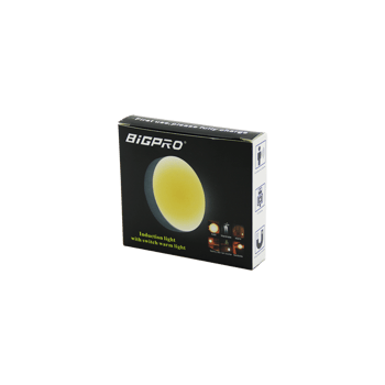 Bigpro ( Sarı Led ) ( Sensörlü=0--3mt ) ( Usb Şarjlı ) Yuvarlak Lamba ( Çap: 8.3cm & Kalınlık: 2cm )