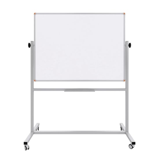 Emaye Yüzey 360° Dönerli Mobil Yazı Tahtası 90x120cm Beyaz