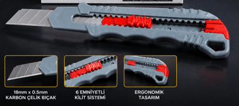 Hagiki Büyük Plastik Falçata Maket Bıçağı