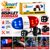 İnura Global Bisiklet Kornası ve Zil Işıklı 2xaa Pil Polis ve Siren 4 Fonksiyon K-1220