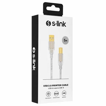 S-link Slx-329 Usb2.0 5m Yazıcı Kablosu
