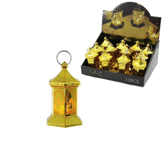 Led Flameless Candle Krd-7938 ( Orta ) ( Altıgen Kubbe ) Ramazan Led Işık