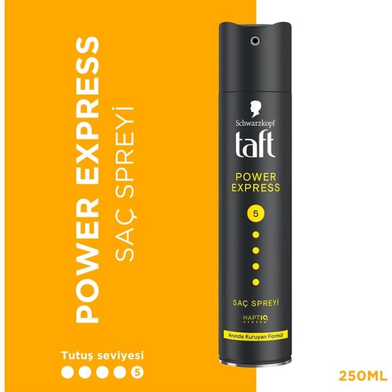 Taft Power Express Saç Spreyi No: 5 Anında Kuruyan Formül 250 Ml