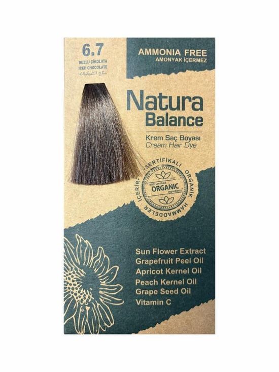 Natura Balance Saç Boyası 6.7 Buzlu Çikolata