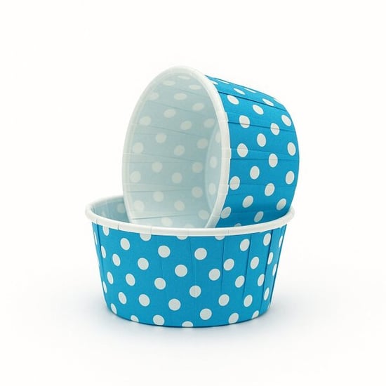 Dolphin Muffin Kek Kapsülü Açık Mavi Puantiyeli 50li