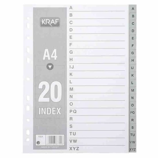 Kraf 1004 Plastik Seperatörharf A-z