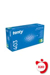 Tenty 403 Pudrasız Nitril Eldiven S Beden Mavi 100'lü