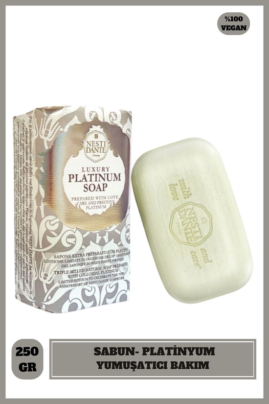 Nesti Dante Luxury Platinum Katı Sabun 250 Gr | Nemlendirici ve B