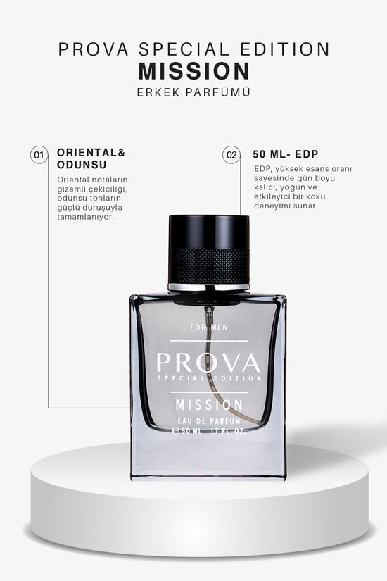 Prova Special Edition Mission 50 Ml Aromatik Odunsu Koku Edp Erkek Parfümü