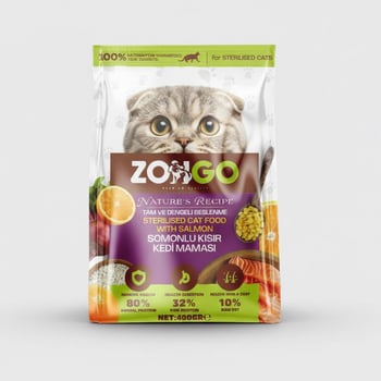 Zongo Kısır Kedi Maması Somonlu 400gr