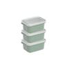 Dünya Dp-31261-999 ( D.dörtgen ) ( 3pcs = 500ml ) Easy Keep Saklama Kabı ( Renkli Plastik & Şeffaf Kapak )