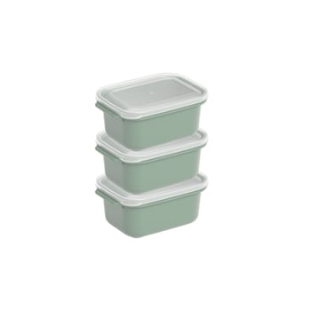 Dünya Dp-31261-999 ( D.dörtgen ) ( 3pcs = 500ml ) Easy Keep Saklama Kabı ( Renkli Plastik & Şeffaf Kapak )