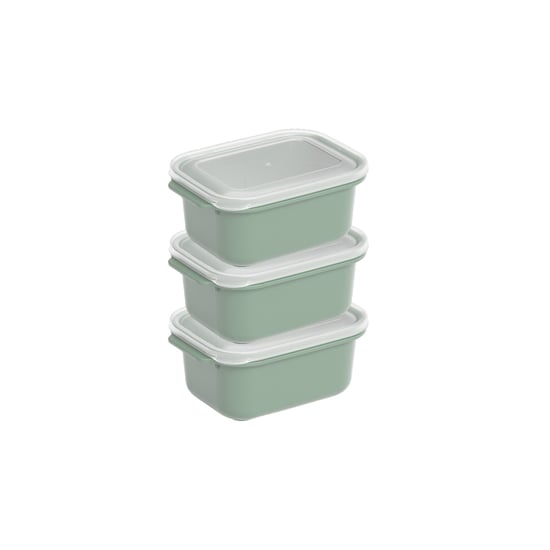 Dünya Dp-31261-999 ( D.dörtgen ) ( 3pcs = 500ml ) Easy Keep Saklama Kabı ( Renkli Plastik & Şeffaf Kapak )