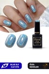 Misyul Uv Led Kalıcı Oje Nail Art 15 Ml Blue Elf Cat Eye Ec05