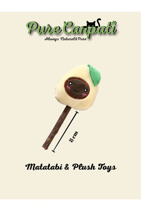 Matatabi Stick Peluş Kedi Oyuncağı – Catnipli Doğal Oyuncak