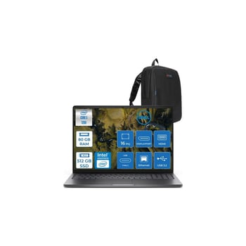Dell Pro 16 Xcto Ultra Core 5 120U 80GB Ddr5 512GB SSD Intel Graphics 16" Fhd+ 300NIT Windows 11 Hom