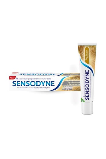 Sensodyne Tam Koruma Beyazlatıcı Florürlü Diş Macunu 75 Ml