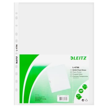 Leitz 4796 Buzlu Poşet Dosyaa4 11 Delikli 100'lü